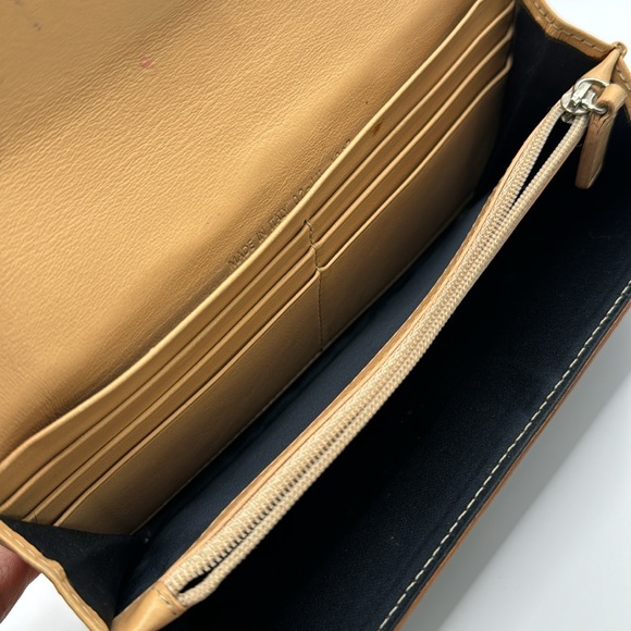 Dior Oblique Heart Lock Charm Wallet Blue Cream Authentic Bifold EUC - Picture 15 of 16